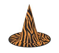 ZHAOUR 3 sombreros de Halloween - leopardo tigre naranja (1) estampado de brujas para decoración de fiesta, cosplay, juego de rol, carnaval, suministros de disfraces