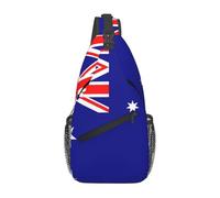 ZHAOUR Bolsa cruzada con estampado de bandera bávara, mochila ligera de senderismo con cremalleras, correa de viaje unisex para uso diario y al aire libre, Bandera de Australia, Talla única