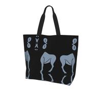 ZHAOUR Bolsa de hombro con estampado de flores rojas, bolsa grande reutilizable para mujer, bolsa de almacenamiento, ligera para la vida diaria y viajes, Signo del zodiaco Ram, Talla única