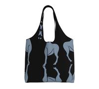 ZHAOUR Bolsas de lona con estampado de la bandera de Carolina del Sur, bolsas grandes reutilizables para comestibles, bolsa de mano para mudanzas, compras, viajes y uso diario, Signo del zodiaco Ram