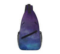 ZHAOUR Bolso cruzado con estampado interestelar de universo con estrellas y galaxia, mochila de viaje unisex, diagonal frontal para mochila de día y uso casual, Universo con estrellas y galaxia