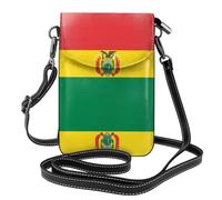 ZHAOUR Bolso pequeño para teléfono celular, con estampado de bandera de Chile, espaciosa, cruzada, ajustable, de cuero, con correa para el hombro, Bandera de Bolivia, Talla única