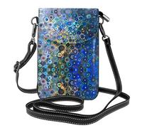 ZHAOUR Bolso pequeño para teléfono celular, diseño de universo con estrellas y galaxia, con estampado interestelar, espaciosa, cruzada, de cuero, ajustable, con correa para el hombro, Pintura de