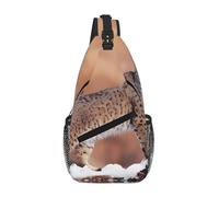 ZHAOUR Canada Lynx Print Cross Chest Bag - Mochila de viaje unisex, mochila de viaje diagonal frontal para mochila y uso casual, Canada Lynx, Talla única