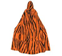 ZHAOUR Capa con capucha para Halloween, con estampado de leopardo y tigre naranja, para fiesta de adultos, carnaval, exposición de cómics, bata de cosplay