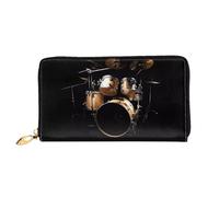 ZHAOUR Cartera de piel con estampado de tigre en la selva, cartera larga para mujer, cartera plegable delgada y ligera, tarjetero, Juego de batería genial, One Size
