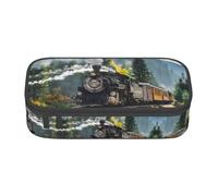 ZHAOUR Estuche con diseño de impresión completa Tractor Agriculture Tranquil - Organizador multiusos - Tela Oxford duradera, múltiples compartimentos, Tren de vapor, Talla única, Mochila escolar