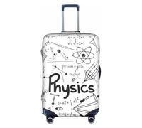 ZHAOUR Funda protectora para maleta, con impresión de física elástica, accesorios de viaje para viajes de negocios, White, M