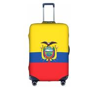 ZHAOUR Funda protectora para maleta, diseño de bandera de Ecuador, accesorios de viaje para viajes de negocios, White, M