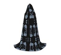 ZHAOUR L Capa con capucha de Halloween, unisex, con estampado de signo del zodiaco de Ram para bruja, mago, disfraz de fiesta de máscaras