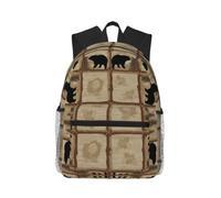 ZHAOUR Sea World - Mochila de lona con correa ajustable, Rustic Lodge | Mochila informal de viaje para niños y niñas, ligera, para estudios posteriores, a la moda, juvenil, ajustable
