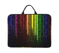 ZHAOUR Tiger in The Jungle Print - Funda para portátil de 14 pulgadas, acolchada para protección, perfecta para negocios, viajes y viajes, Arco iris, neón, Talla única
