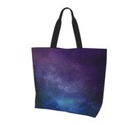 ZHAOUR You Are Awesome - Bolso de hombro con estampado de perezoso - Bolsa grande reutilizable para mujer, bolsa de almacenamiento, ligera para la vida diaria y viajes, Universo con estrellas y
