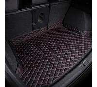 ZHAOWLI Alfombrilla Maletero Coche para Renault Clio 2019-2024, Cuero Impermeable Tronco Bandeja Protectora Tapete para Maleter, Blackred/E