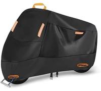 ZHAOWLI Funda Moto Impermeable para Piaggio X9 Evolution 250 2005-2007, Tela Oxford 300D Protección UV Cubierta para Motocicleta con Tiras Reflectantes,Orange/B