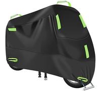 ZHAOWLI Funda Moto Impermeable para Yamaha NMAX155 NMAX125 N MAX 125 155 X MAX 300 MT15 MT125, Tela Oxford 300D Protección UV Cubierta para Motocicleta con Tiras Reflectantes,Green/A