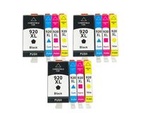 ZHAOXCAIN 12 Cartuchos de Tinta 920XL compatibles con impresoras 920XL 920 920 Officejet 6500 6500A 6000 7000 7500 7500A(3set)