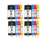 ZHAOXCAIN 12 Cartuchos de Tinta 920XL compatibles con impresoras 920XL 920 920 Officejet 6500 6500A 6000 7000 7500 7500A(4set)