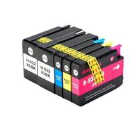 ZHAOXCAIN 932XL 933 Compatible con HP932 933XL Cartucho De Tinta De Repuesto Compatible con Impresoras 6100 6600 6700 7110 7610 7612(2BK 1C 1Y 1M)