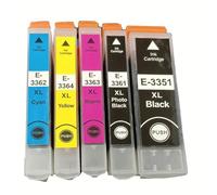 ZHAOXCAIN Cartucho de Tinta 33XL T33XL T3351 T3361 T3362 T3363 T3364 Compatible con la Impresora XP530 XP900 XP830 XP645 XP635 XP630 XP540 XP640