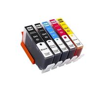 ZHAOXCAIN Cartucho de Tinta 564XL Compatible con 564xl 564 Compatible Compatible con B8550 C6324 C310a C410 6510 D5460 7510 B209a 4610 3070A(1set 5PK)