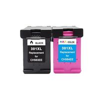 ZHAOXCAIN Cartucho de Tinta remanufacturado 301XL 301 XL Compatible con impresoras Deskjet 1000 1010 1011 1012 1050 1051 1055 1056 1050a