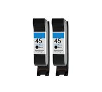 ZHAOXCAIN Compatible con DeskJet 710C Reemplazo de Modelos de Impresora para el número de Pieza 51645A 45 45A Cartucho de Tinta de inyección de Tinta Negra(2pcs)