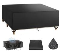 Zhaoyang Art Funda Mesa Jardin Impermeable- 210x95x70cm Funda para Muebles De Jardín-Funda Mesa Exterior Impermeable-Funda Muebles Exterior -Lonas Impermeables Exterior-Mesa Y Sillas Terraza Exterior