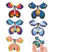 ZHAOYCSH 20 Piezas Mariposas Voladoras Mágicas, Juguete de Mariposa Mágica con Tarjeta, Regalo Sorpresa para Cumpleaños, Fiestas Infantiles y Educación - Juguetes Educativos y de Magia para Niños