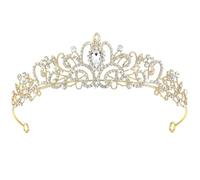 ZHAOYCSH Tiara para Novia, Corona de Princesa con Cristales,Diadema Brillante de Imitación de Diamante para Bodas, Bailes, Fiestas y Desfiles para Mujeres y Niñas, Joya para el Cabello de Novia