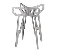 ZHAPEG Base plegable para estufa de campamento para cocinar al aire libre, soporte de acero inoxidable, parrillas, trípode para patios, ahorro de espacio