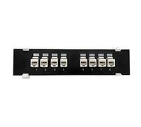 ZHAPEG Panel de 8 puertos CAT6 UTP RJ45 Extender Keystone LAN Acoplador Conector Módulo de red Internet Ethernet sin herramientas
