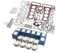 ZHAUPMCB Culata de Motocicleta Juego de pistones, Juntas, Sellos y cojinetes para reconstrucción de Motor de Audi RS6 RS7 C7 4G S8 D4 TFSI V8 CRD CWU CTF DDT. Kit de Cilindro