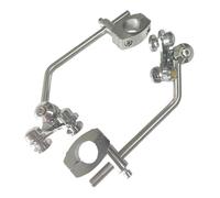 ZHAUPMCB Deflector Cupula Moto Ajuste para Honda CB650F CB500F CB300F CB300R CB250F CB 650 500 300 FR Soporte de Parabrisas de Pantalla 7/8" Parabrisas(Only Bracket 2)