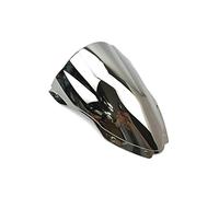 ZHAUPMCB Deflector Cupula Moto Ajuste para ZX10R ZX 10R ZX-10R 2016 2017 2018 2019 Parabrisas de Pantalla de Carreras Negro Doble Burbuja Parabrisas(Chrome)