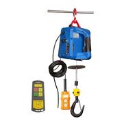 ZHAUPMCB Montacargas eléctrico Polipasto eléctrico portátil, cabrestante eléctrico, Bloque de tracción, polipasto eléctrico de Cable, Cable de tracción Cabrestante Elevador(500kg 3 in 1)