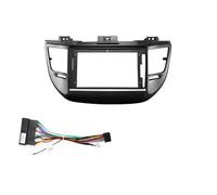 ZHAUPMCB Montaje autoradio Compatible con Hyundai Tucson 2015-2017, Marco para Panel de Reproductor de Radio de automóvil de 9 '', Cubierta para Tablero Marco Radio Coche(LHD Frame A Cable A)