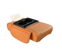 ZHAUPMCB Reposabrazos para Coche con Cojín Elevador Y Portavasos, Bolsillo Lateral De Almacenamiento para El Interior del Coche, Almohadilla De Altura del Brazo(Orange)