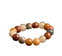 ZHAYUEOP FengShui - Pulsera de riqueza, pulsera de jade del desierto de Gobi amarillo, pulsera de Feng Shui riqueza multicolor de 7 chakras, 12mm, Acetato, Sin piedra preciosa