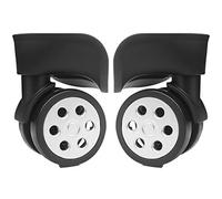 ZHAYUEOP Rueda de equipaje, ruedas de repuesto, un par de ruedas giratorias de rotación de 360 grados para maletas, reparación de maletas de viaje YF-W130