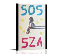 ZHBBHZ SOS-SZA - Cuadros decorativos impermeables y resistentes a las manchas, para sala de estar, dormitorio, oficina, colgar cuadros de alta definición, pósteres creativos para decoración del hogar
