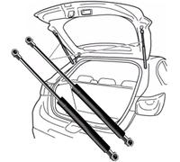 ZhbFhl Amortiguadores Maletero para Peugeot 2008 II(U) 2019-2024 9825534780 48.5cm, Puntal de presión de Aire del Maletero del portón Trasero del Coche