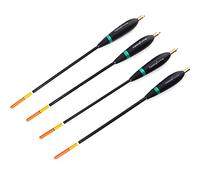 ZHCHAO - 4 flotadores de pesca de tamaño mixto, balsa, corcho, abeto, flotador vertical para aparejos de pesca de carpas