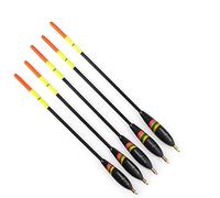 ZHCHAO - 5 flotadores de pesca de tamaño mixto, balsa, bobber, corcho, abeto, flotador vertical para aparejos de pesca de carpas