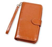 ZHCHAO Adies Billetera Vintage Cartera Larga Bolsa de Gran Capacidad Bolsa Multifuncional for teléfono móvil