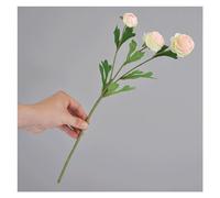 ZHCHAO - Arreglo floral de imitación para boda, decoración del hogar, una sola botella, accesorio de fotografía (Argento)