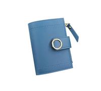 ZHCHAO Bolso Corto con Cremallera for Mujer, Bolso for Tarjetas de crédito, Tarjeta de identificación, Bolso Corto for Mujer(BLU)