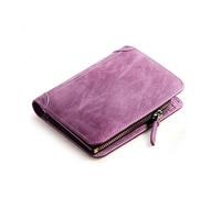 ZHCHAO Bolso for Tarjetas multicapacidad for Hombre y Mujer, Tarjetero con Cremallera Vintage con múltiples Ranuras