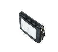 ZHCHAO Bolso for Tarjetas multifunción con Cremallera Corta, Monedero, Billetera con Clip, Bolso for Tarjetas