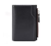 ZHCHAO Cartera Corta for Hombre, Bolso multifunción con Cremallera, Bolso de identificación Europeo y Americano con múltiples Tarjetas